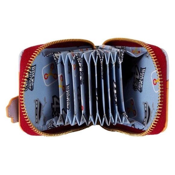 Loungefly Back To The Future Wallet DeLorean Zip Around Accordion Wallet New - Picture 3 of 5